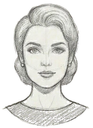 Female oblong face shape