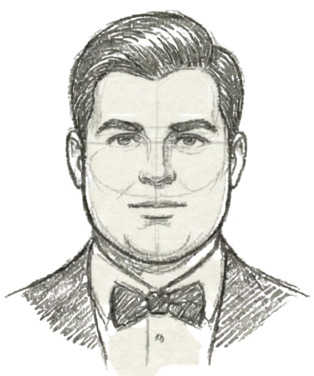 Male round face shape